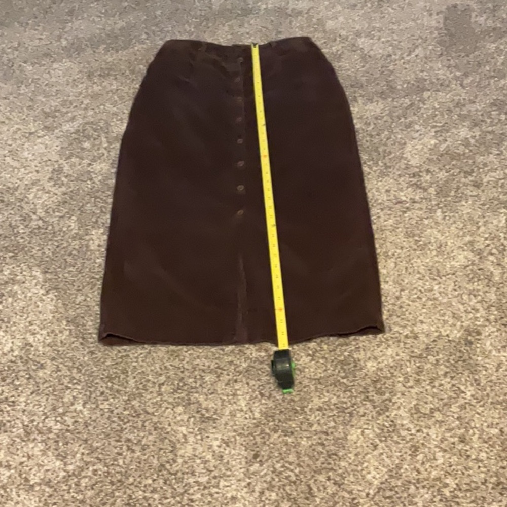 Brown corduroy long skirt in Excellent condition. Button down. Size 6.